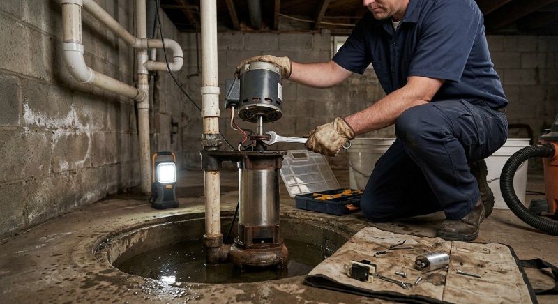 Sump Pump Float Repair in West Des Moines, IA